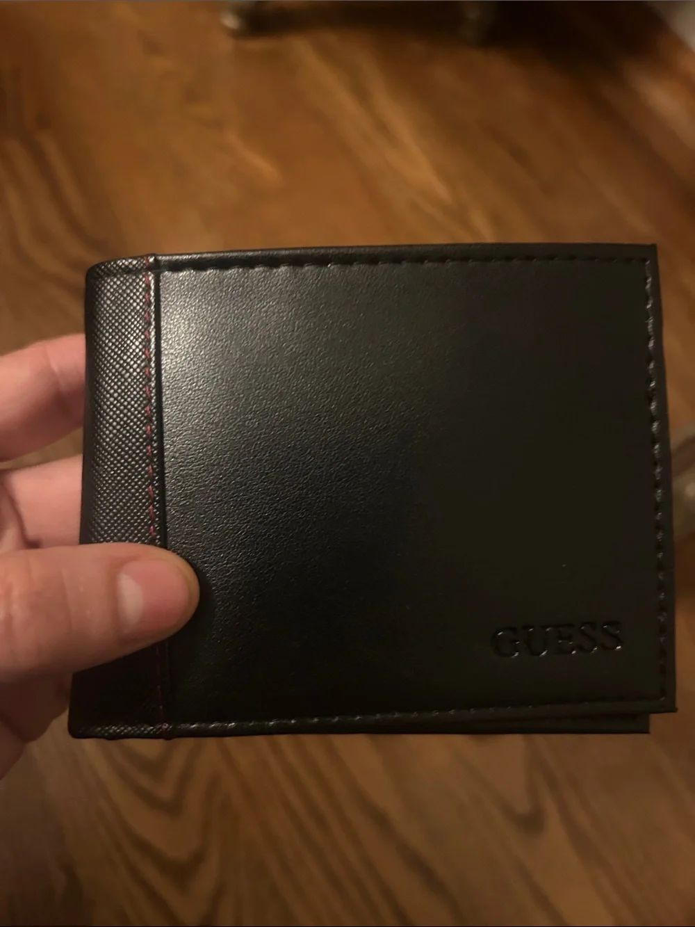 Guess Black Men's Leather Card & Key Holder Wallet